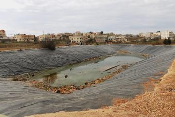Ajloun pond before rehabilitation works.