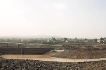 The deir al kahef rainwater retention structure in mafraq.