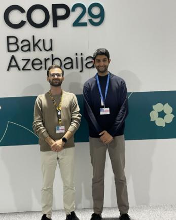 Jordanian youth delegates at cop29 in baku, azerbaijan.