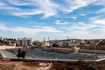 A photo of queen rania pond.