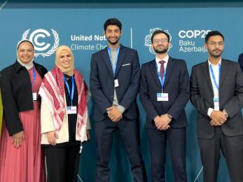 Jordan’s youth delegation at COP29 in Baku, Azerbaijan.